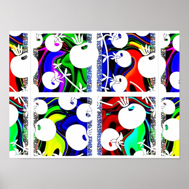 Affiche Motif couleur (Devant)