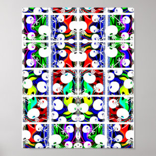 Affiche Motif couleur