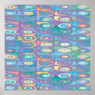 Affiche motif couleur Abstrait 1