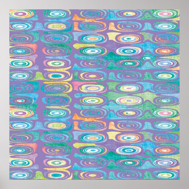Affiche motif couleur Abstrait 1 (Devant)