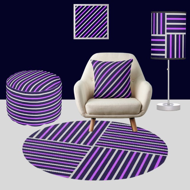 Affiche Motif couleur mignonne rayures (Créateur téléchargé)