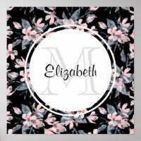 Motif d'aquarelle rose et gris