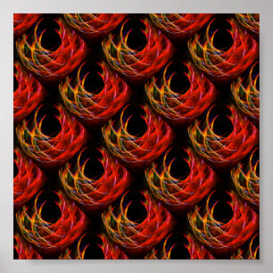 Affiche Motif d'art abstrait élégant boho moderne mignon #