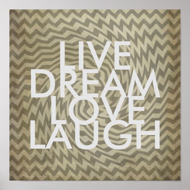 Affiche motif d'art graphique avec devis texte (Devant)