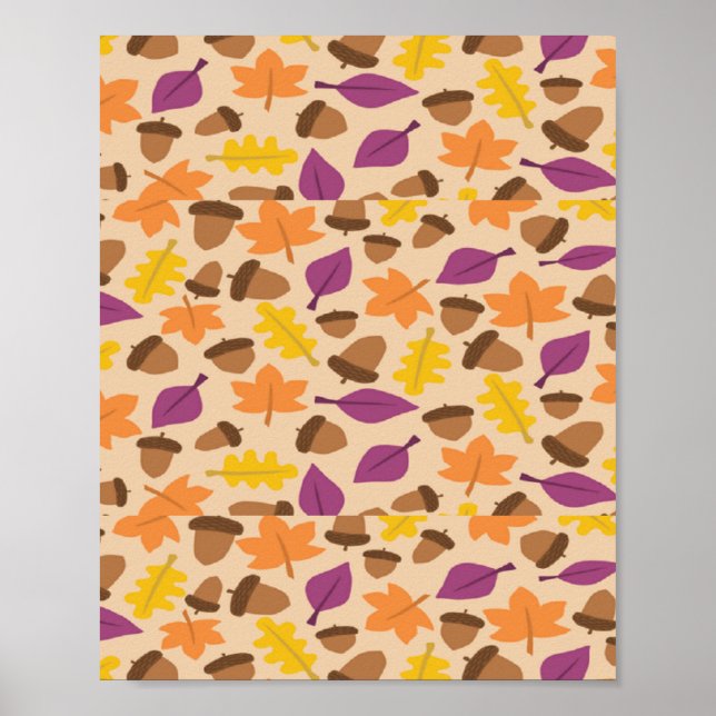 Affiche Motif d'automne (Devant)