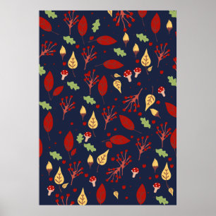 Affiche Motif d'automne déchu