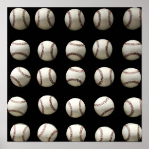 Affiche Motif de baseball