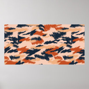Affiche Motif de camouflage abstrait. Fond d'écran vintage