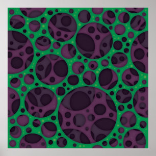 Affiche Motif de conception de trous minces Abstraits Trip