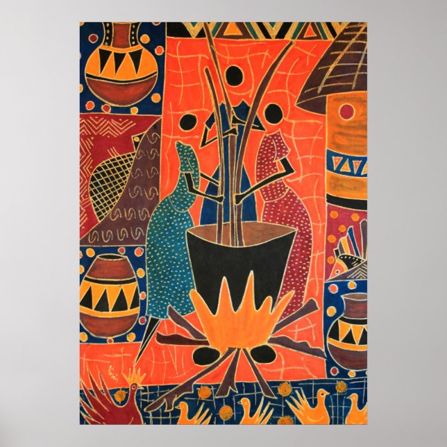 Affiche Motif de conception tribale (Devant)