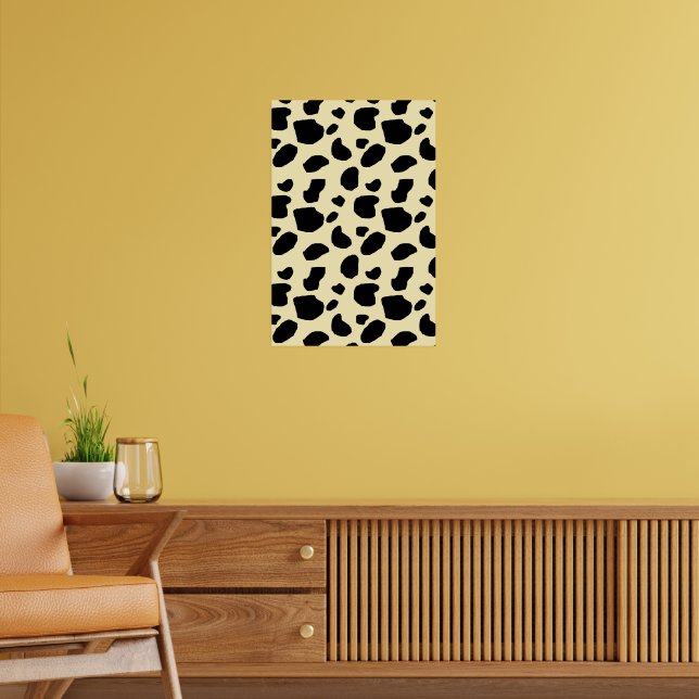 Affiche Motif de couleur de peau de vache animale  (Salon 2)