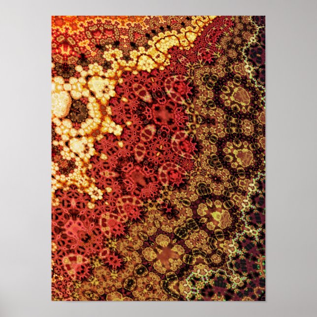 Affiche Motif de crochet fractal (Devant)