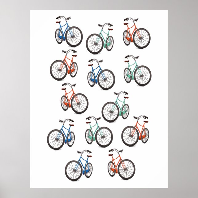 Affiche Motif de cycle (Devant)