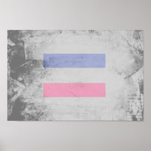 AFFICHE MOTIF DE FIERTE ANDROGYNE