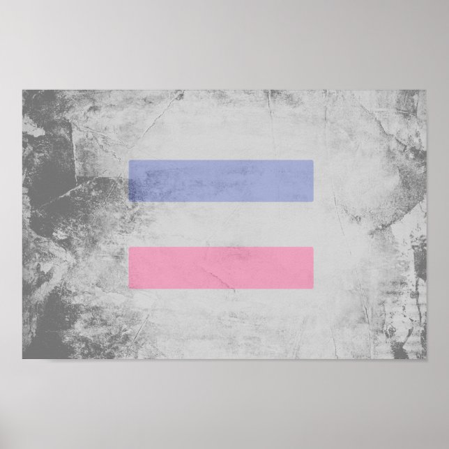 AFFICHE MOTIF DE FIERTE ANDROGYNE (Devant)