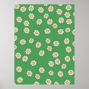 Affiche Motif de fleur de marguerite