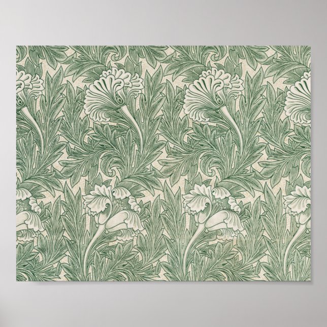 Affiche Motif de fleurs, William Morris (Devant)