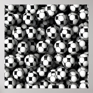 Affiche Motif de football