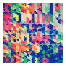 Motif de formes d'aquarelle géométrique Abstraite