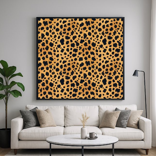 Affiche Motif de fourrure d'animal guépard - Art de style  (Créateur téléchargé)
