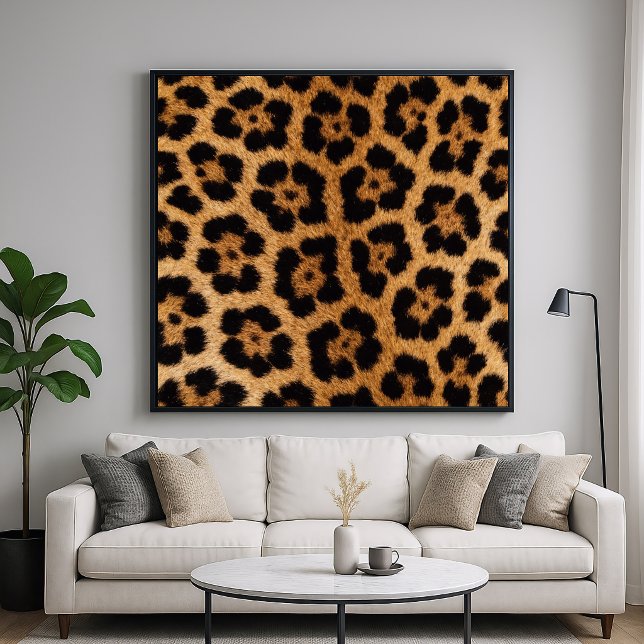 Affiche Motif de fourrure d'animal jaguar (Créateur téléchargé)