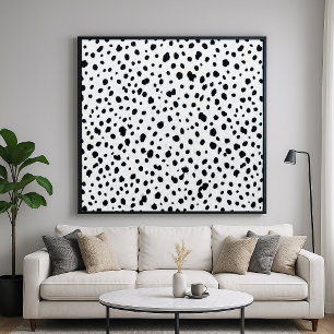 Affiche Motif de fourrure de chien dalmate