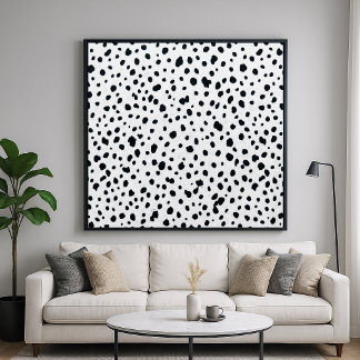 Affiche Motif de fourrure de chien dalmate