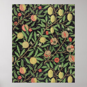 Affiche Motif de fruits de William Morris (1862)