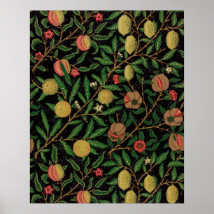 Affiche Motif de fruits par William Morris