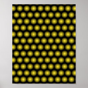 Affiche Motif de la boule de Stripey