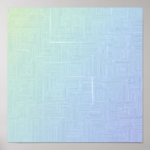 Affiche Motif de labyrinthe en couches léger et aéré sans