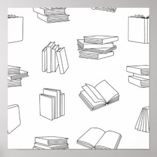 Affiche Motif de livre