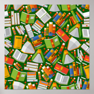 Affiche Motif de livre