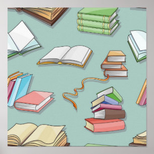 Affiche Motif de livre