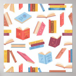 Affiche Motif de livre