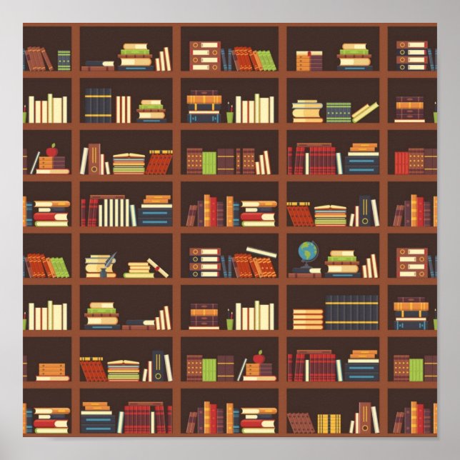 Affiche Motif de livre (Devant)