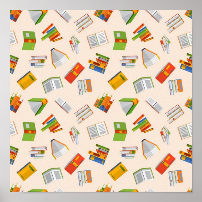 Affiche Motif de livre (Devant)