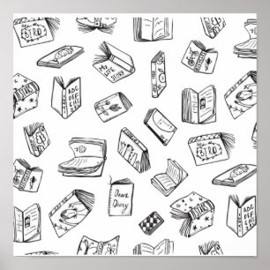 Affiche Motif de livre