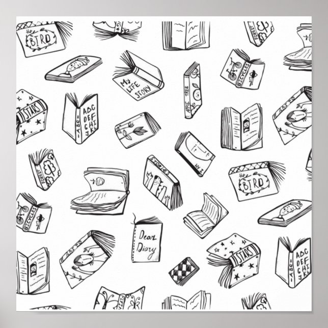 Affiche Motif de livre (Devant)