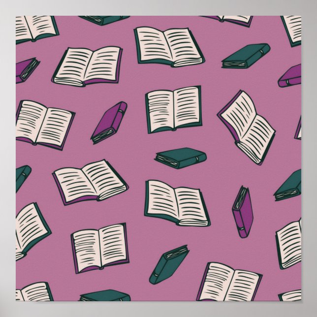 Affiche Motif de livre (Devant)