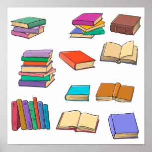Affiche Motif de livre