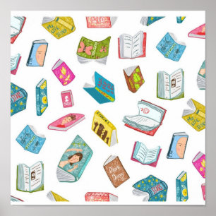 Affiche Motif de livre