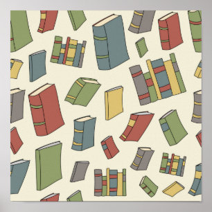 Affiche Motif de livre