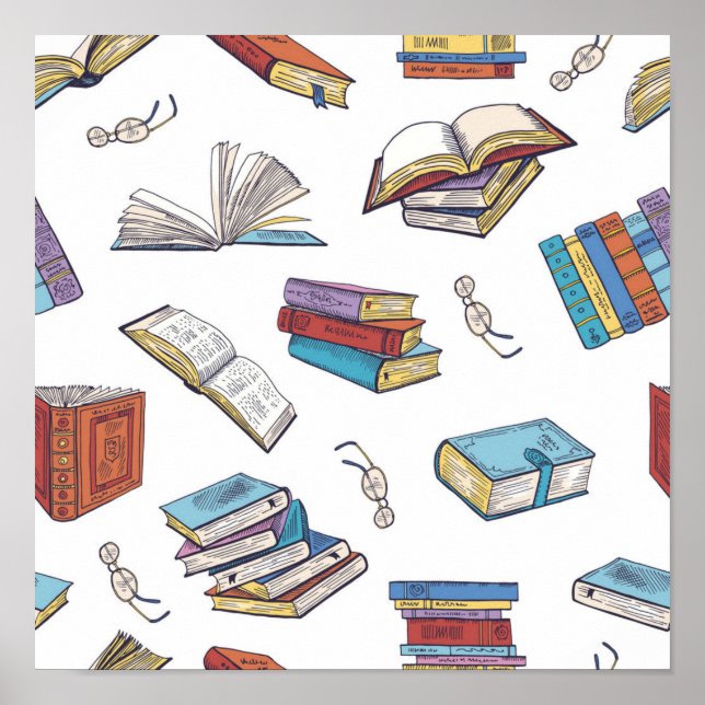 Affiche Motif de livre (Devant)