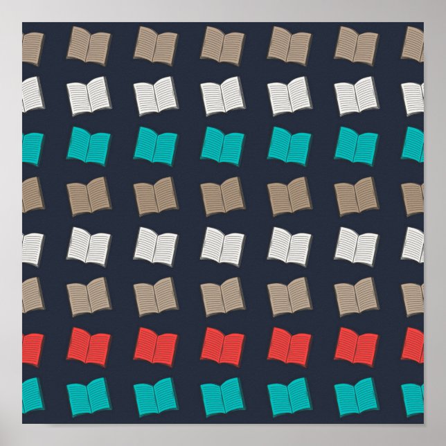 Affiche Motif de livre (Devant)