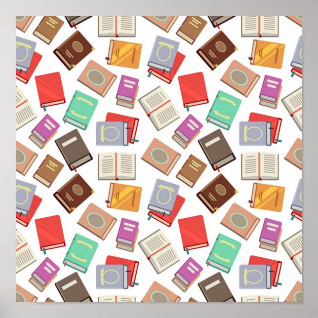 Affiche Motif de livre (Devant)