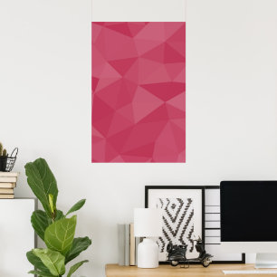 Affiche Motif de maille géométrique rose clair