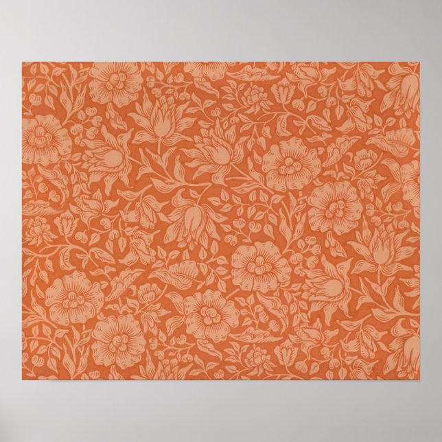 Affiche Motif de Mauve de William Morris : Fleur de Terrac (Devant)