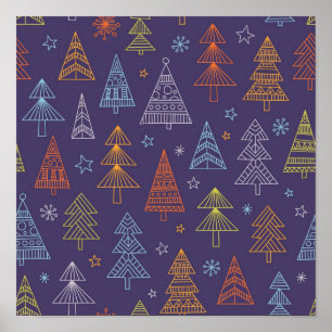 Affiche Motif de Noël