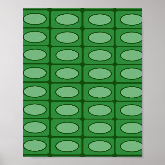 Affiche Motif de peau d'alligator vert (Devant)